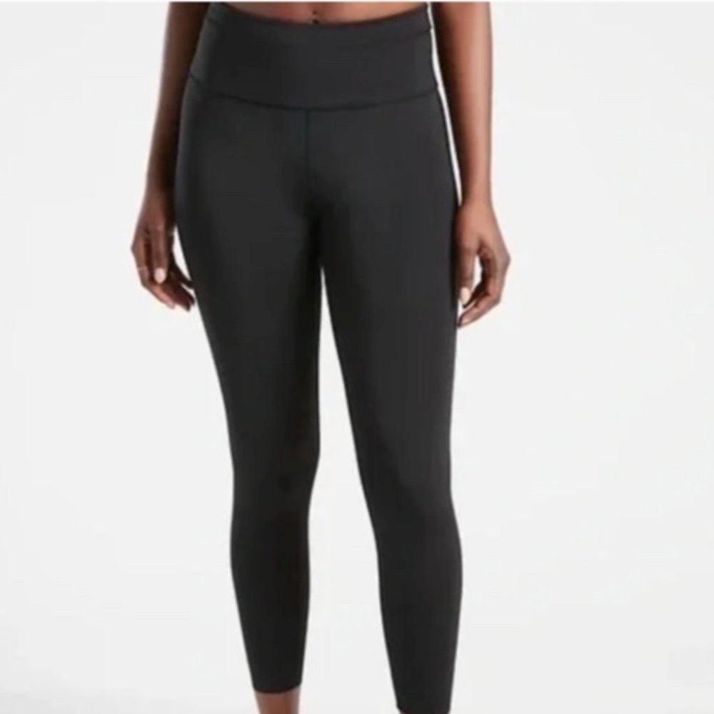 Athleta Accelerate Running Leggings Black 7/8 Tight